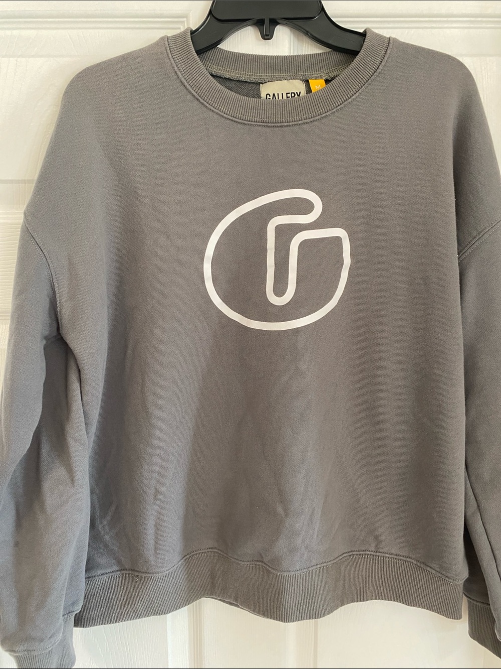 Gallery Dept Gray Crewneck Sweatshirt with White Graphic G